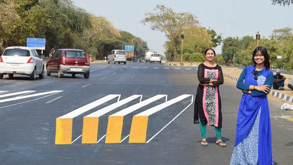 3d zebra crossing india