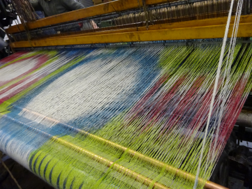 weaving, warps